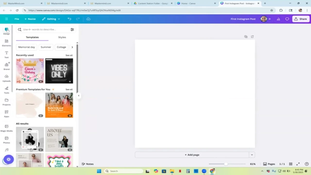 Navigating A Design's Toolbar Part 1 lesson poster