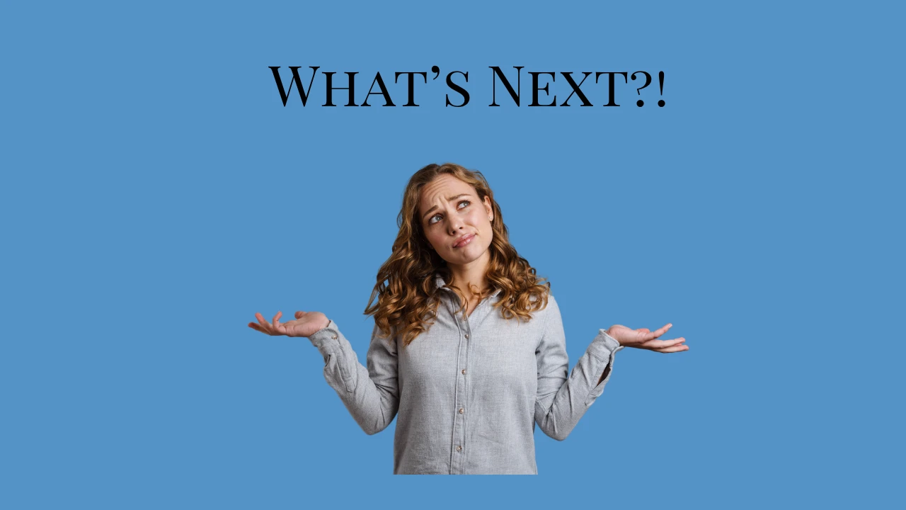 What's next? lesson poster