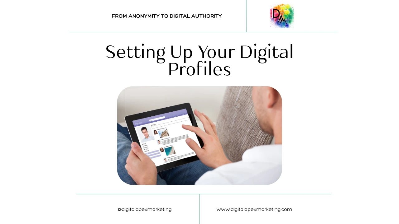 Setting Up Your Digital Profiles lesson poster