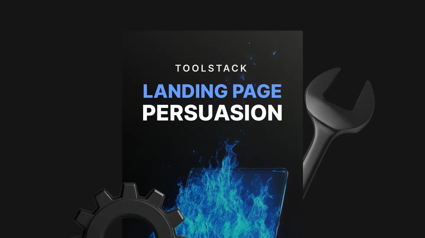 Landing Page Persuasion - Toolstack lesson poster