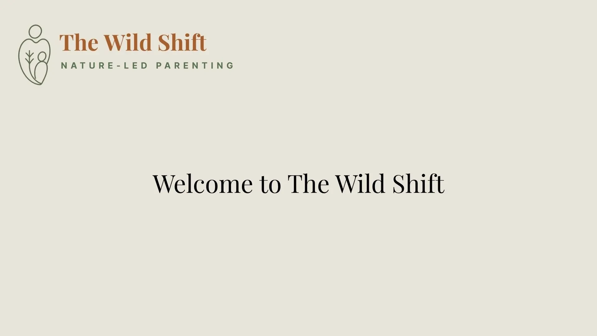 Welcome to The Wild Shift! lesson poster