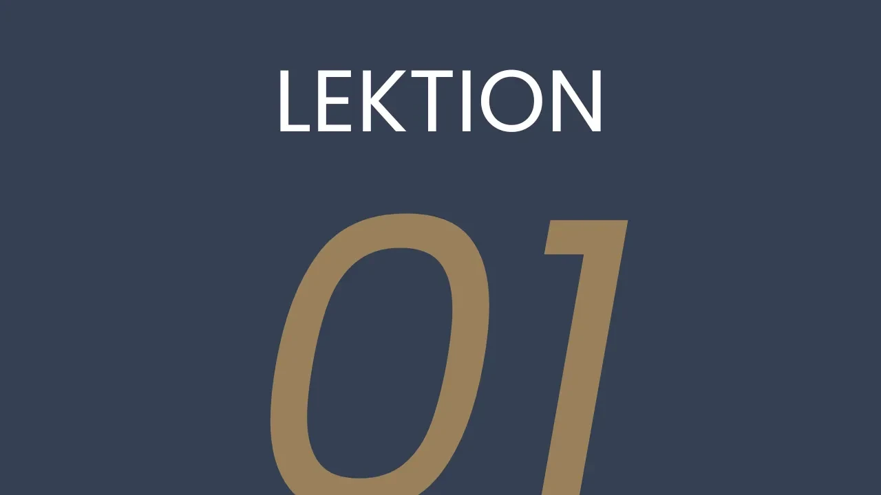 Välkommen till kursen lesson poster