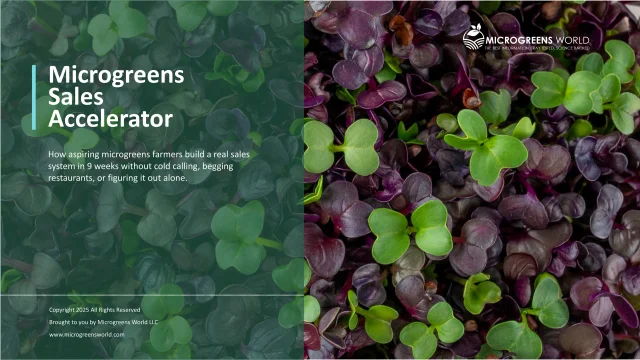 Microgreens Sales Accelerator
