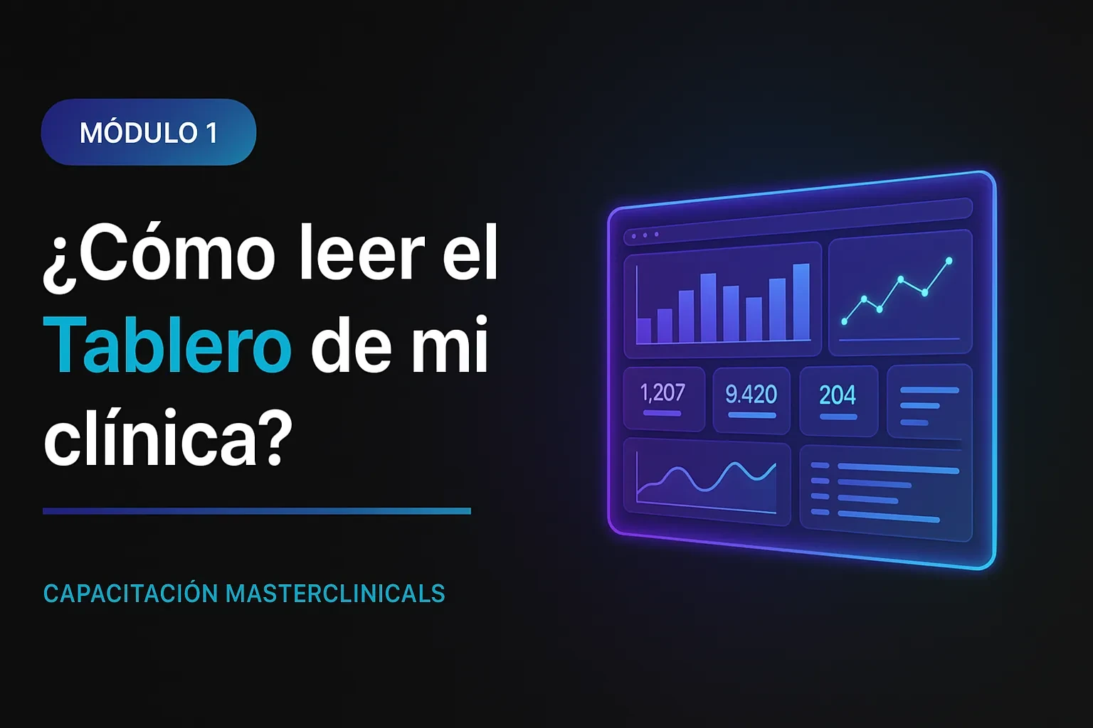 1.2 ¿Cómo leer el Tablero de mi clínica? lesson poster