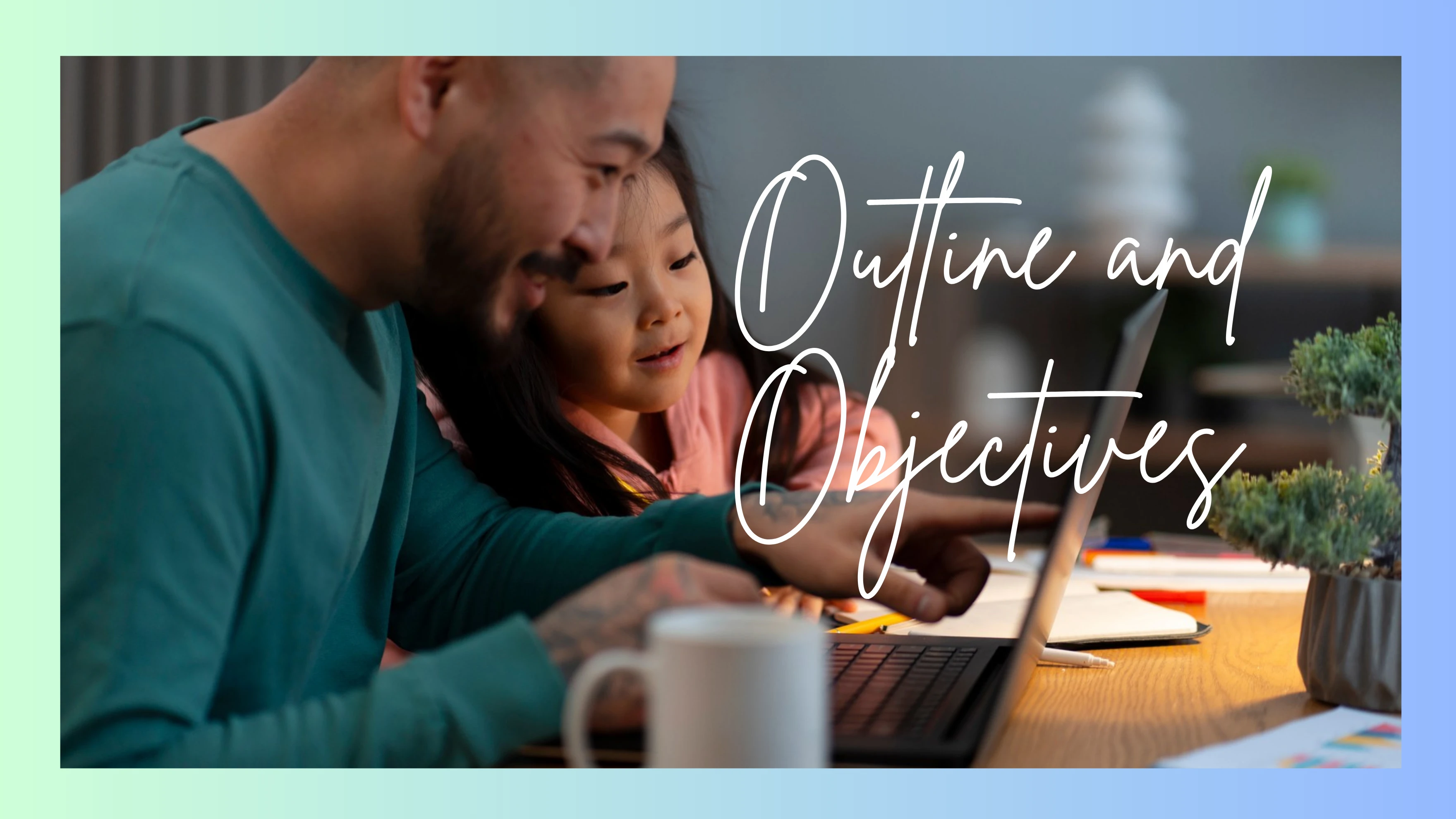 Outline and Objectives lesson poster