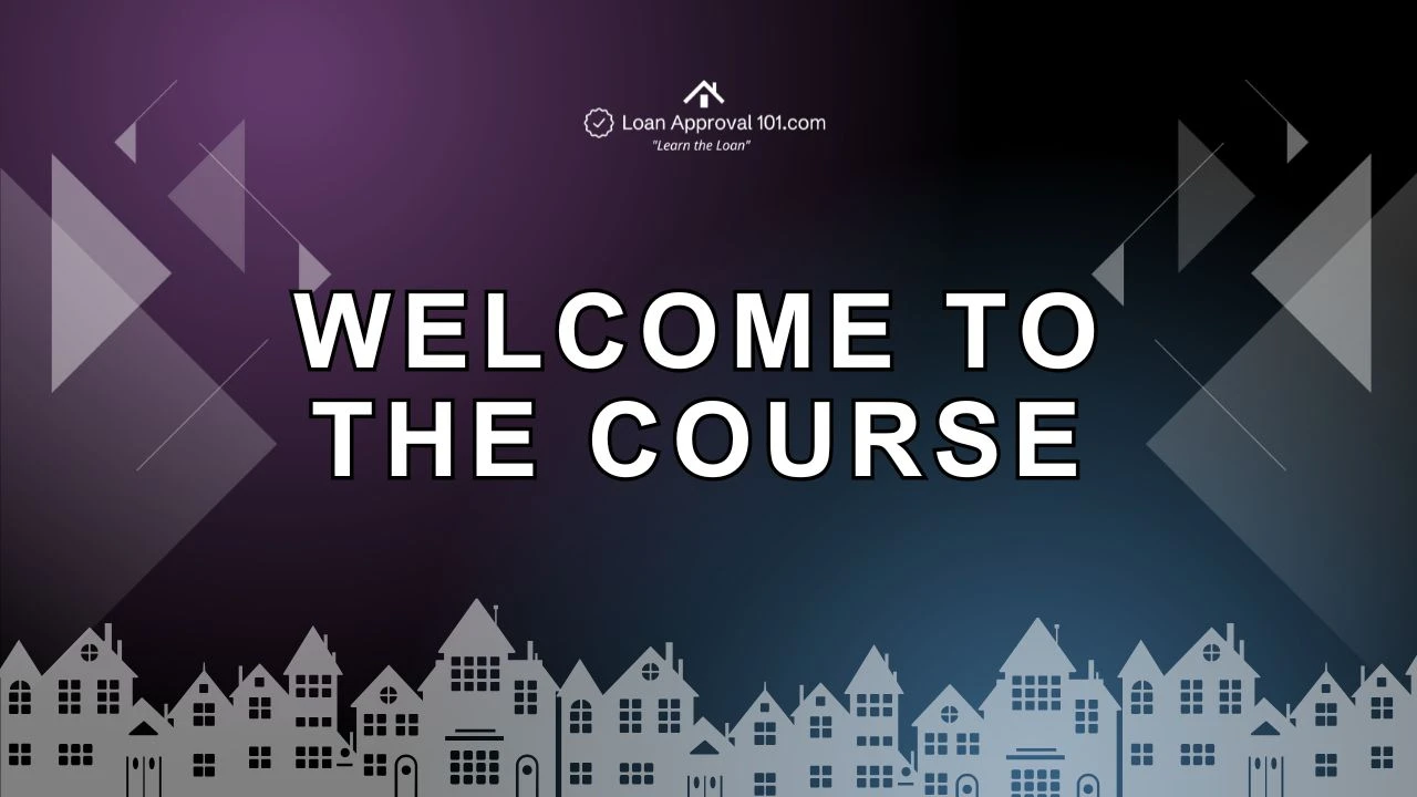 Welcome to the Course lesson poster