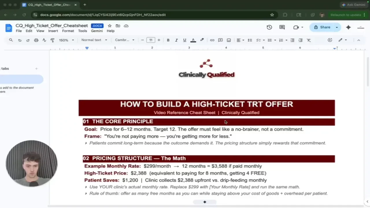 Creating Your Offer lesson poster