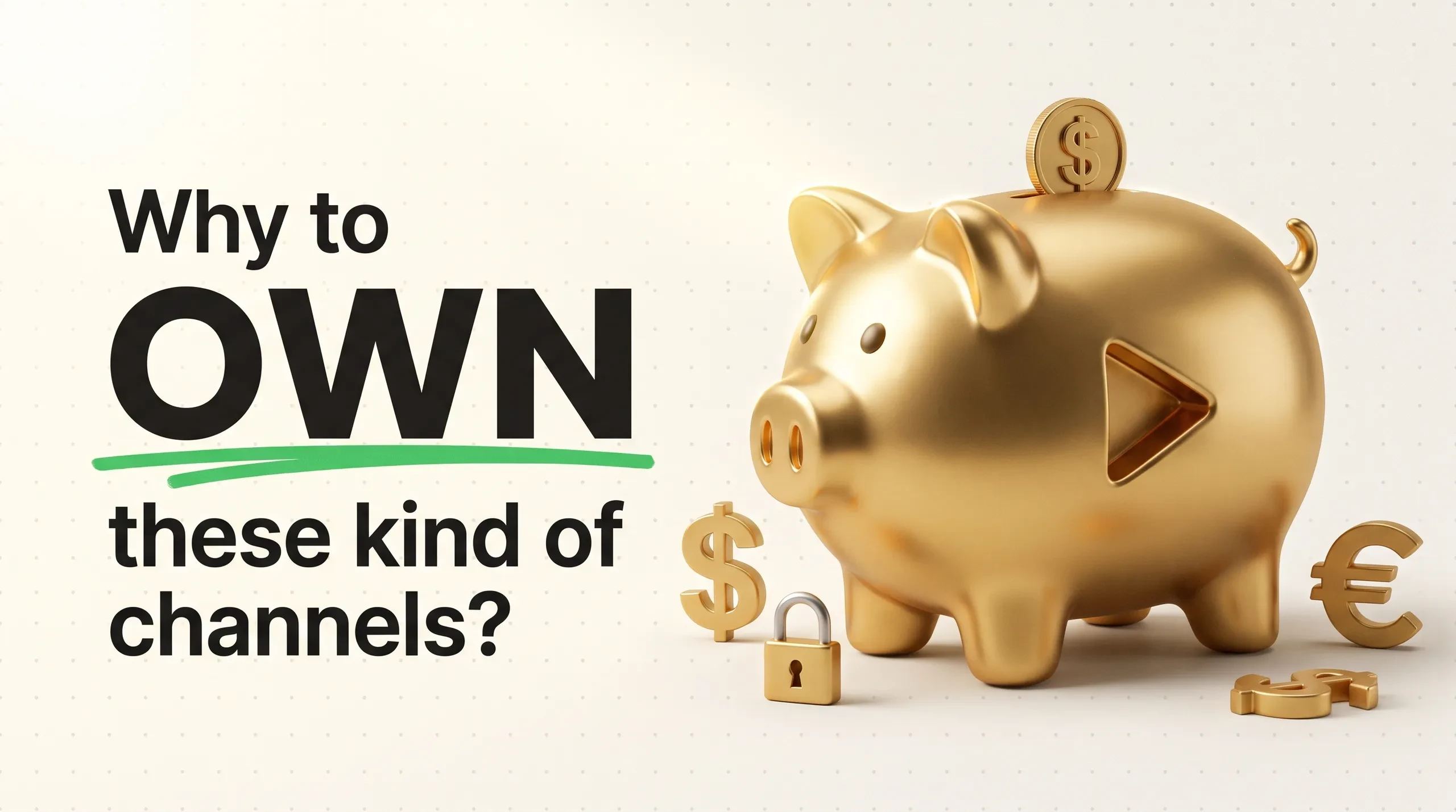 Why to own these kind of channels? lesson poster