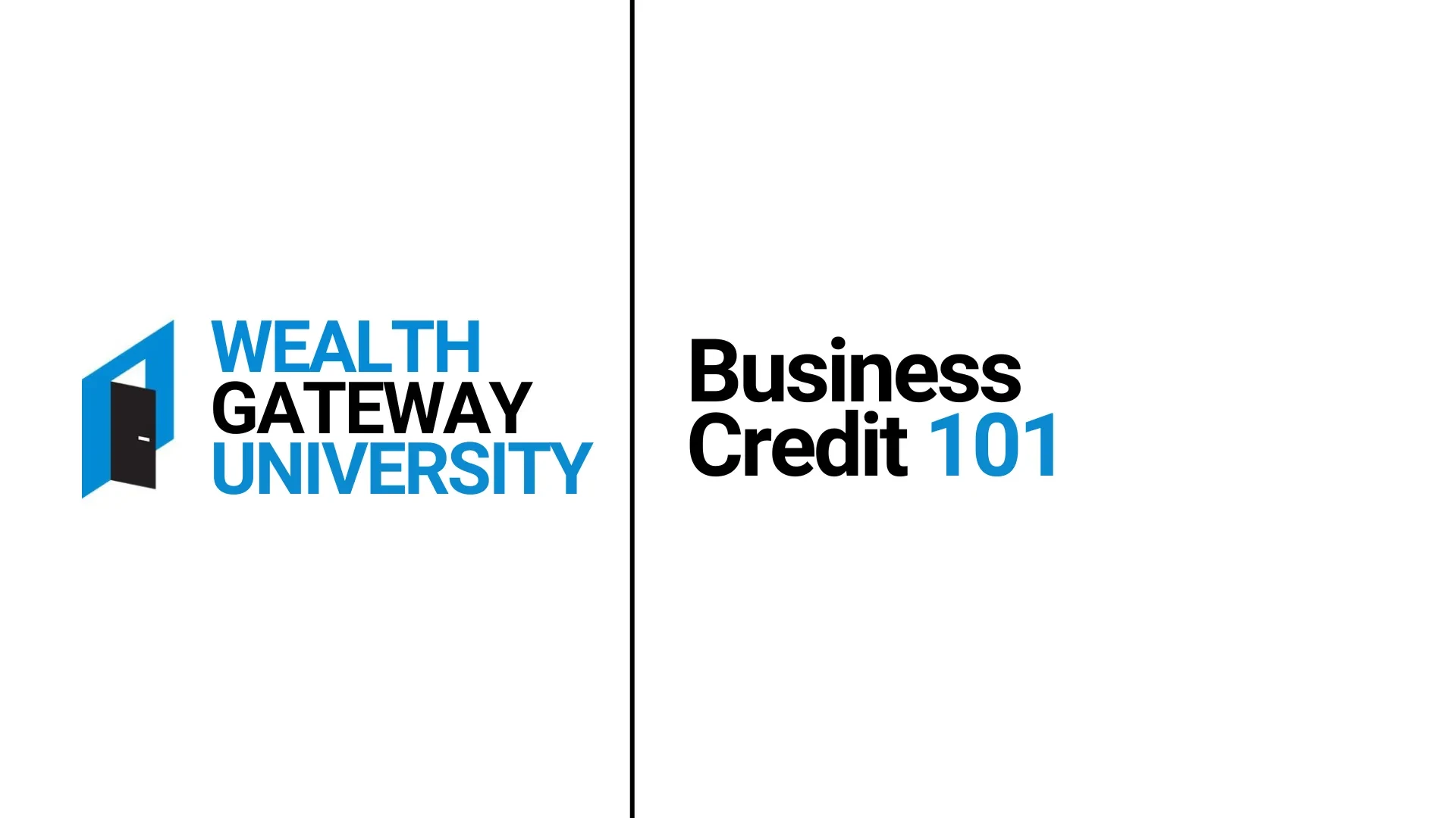 Business Credit Crash Course Part 1 lesson poster