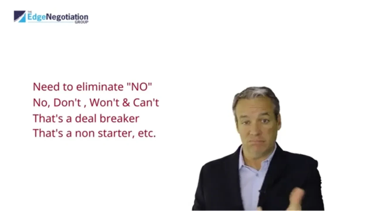 3. Eliminating No from Your Vocabulary lesson poster