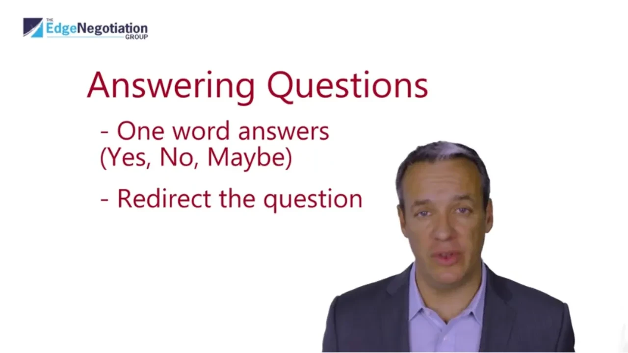 Responding To Questions lesson poster