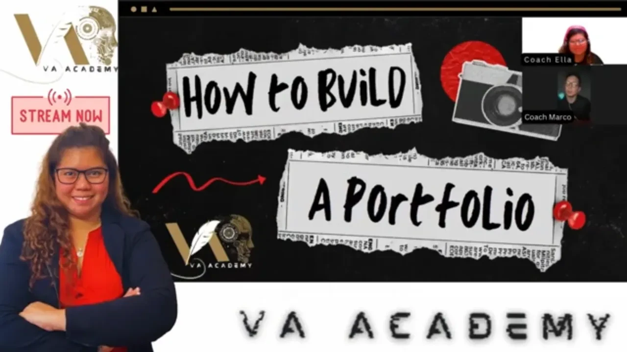 How to Create Portfolio lesson poster