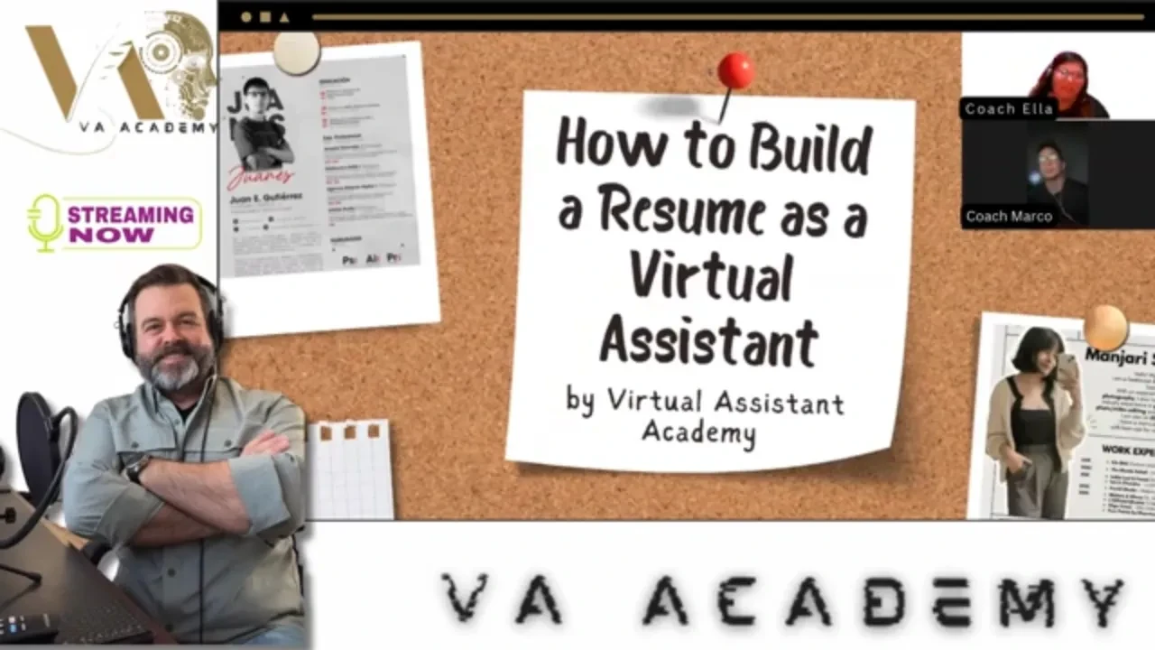 How to build a Resume lesson poster