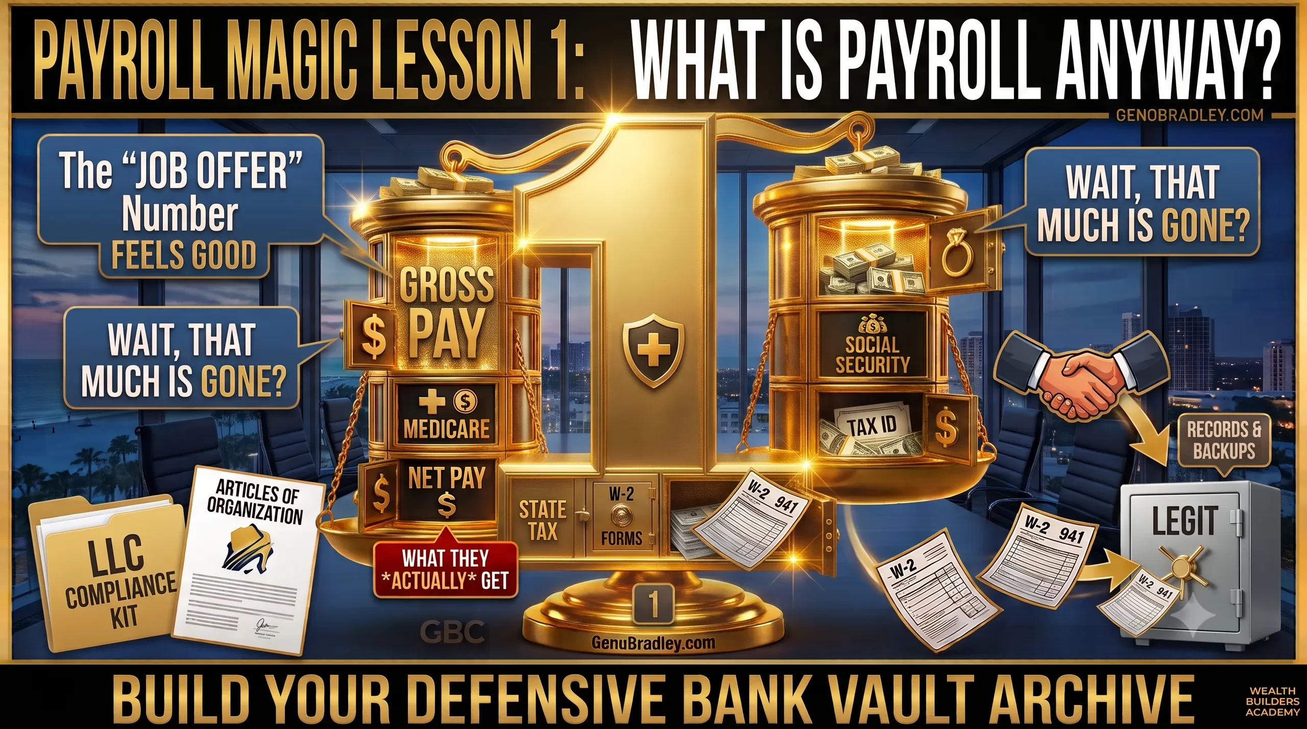 Lesson 1: What the Heck is Payroll Anyway? lesson poster