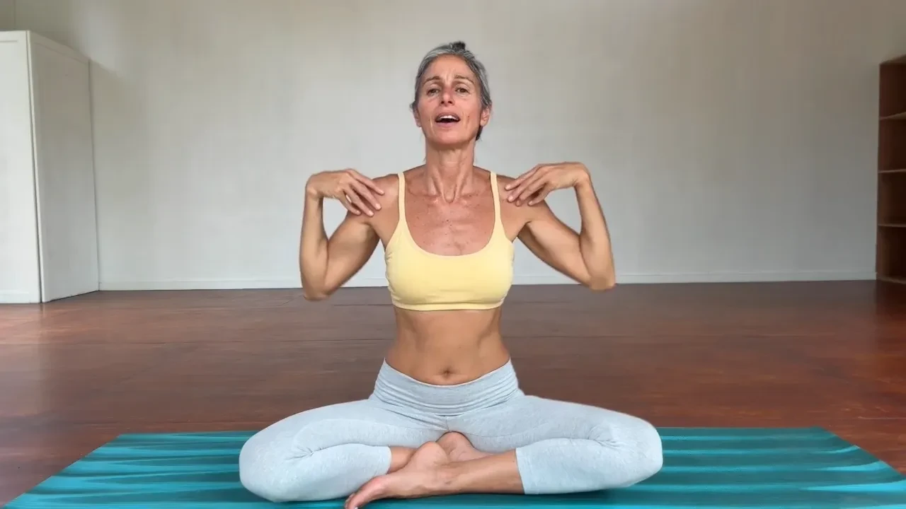Lesson 2: Yoga for Neck, Spine and Shoulder Relief lesson poster