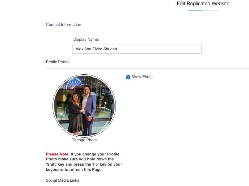 Customize Your Replicated Website (Ready to Share) lesson poster