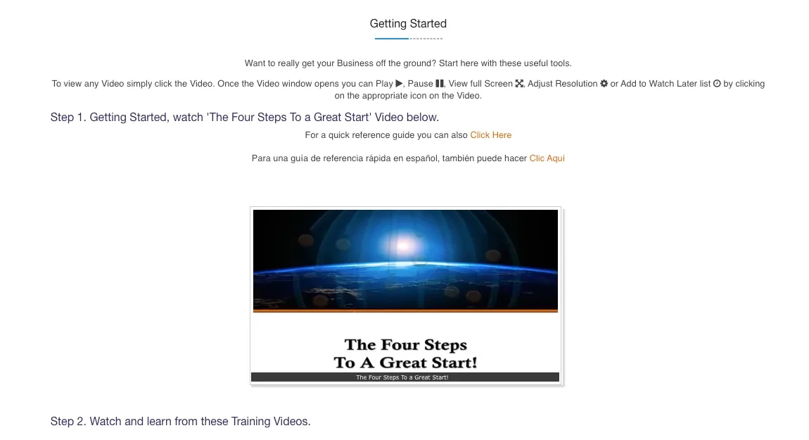 Getting Started Training (Watch Both Videos) lesson poster