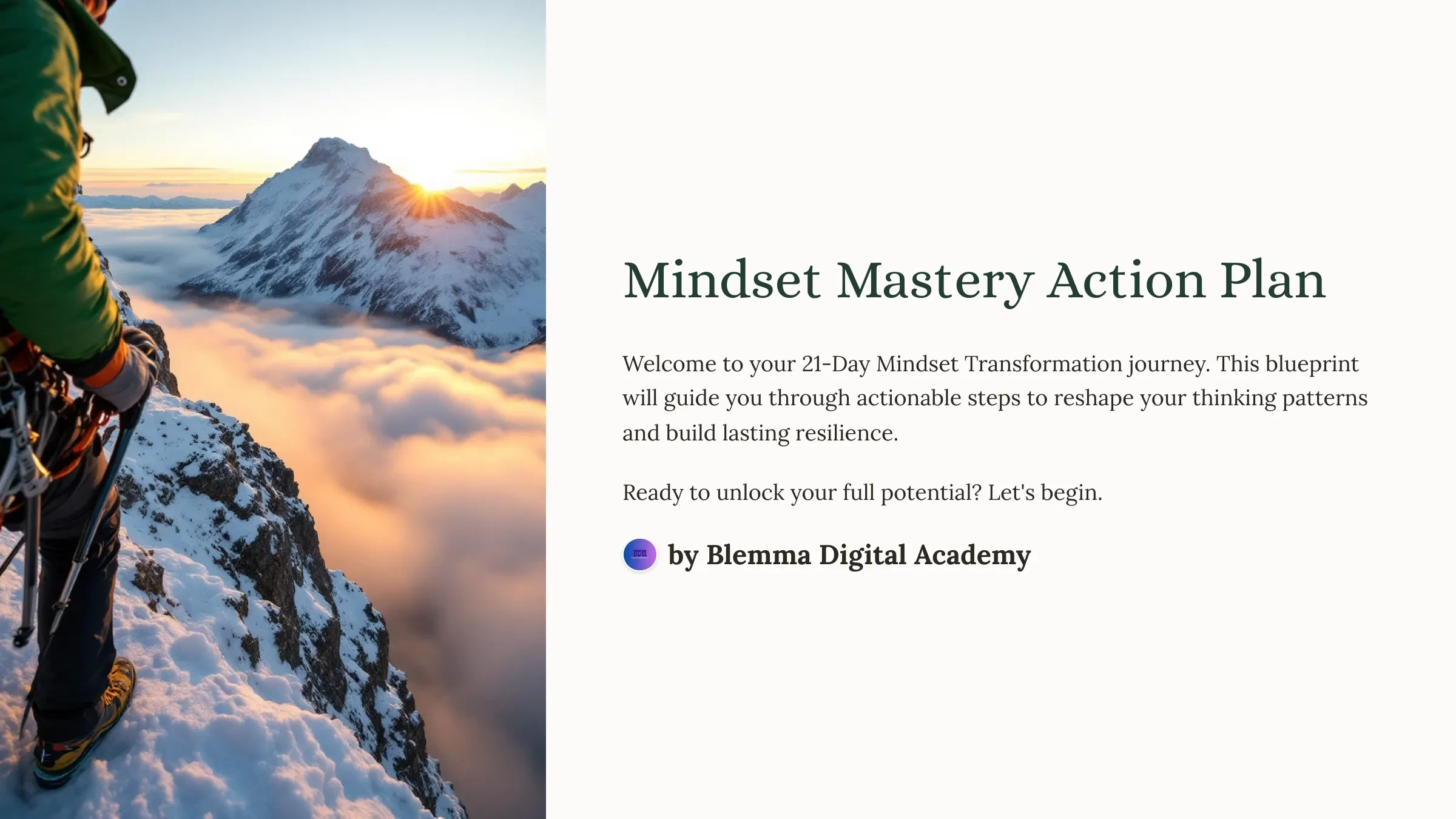 🔥 Mindset-Mastery-Action-Plan lesson poster