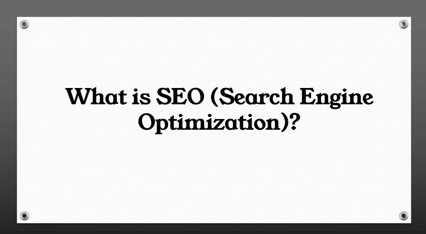 Lesson 2: What is SEO (Search Engine Optimization)? lesson poster