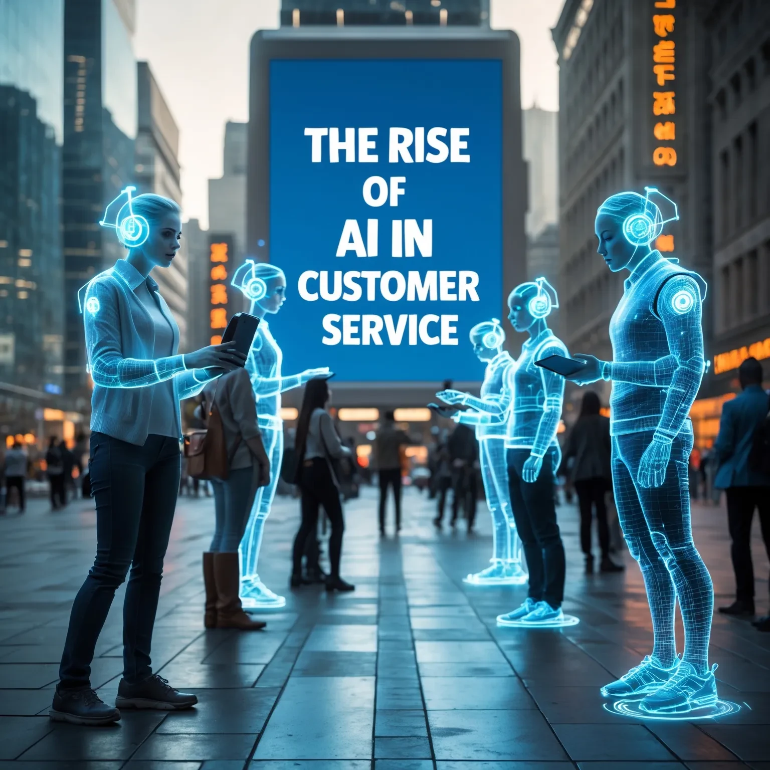 The Rise of AI in Customer Service lesson poster