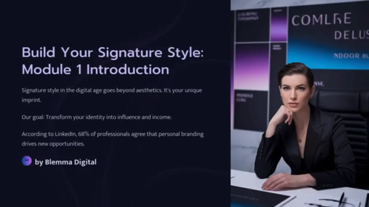 Build Your Signature Style: Turning Identity Into Influence & Income lesson poster