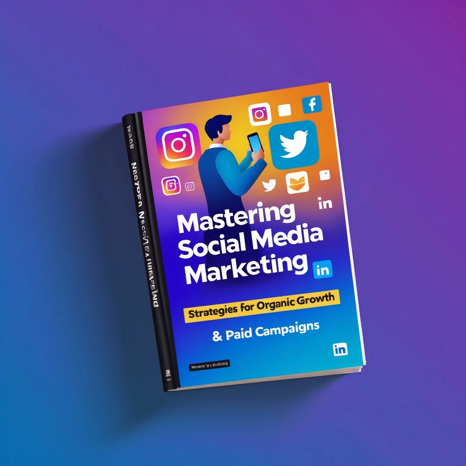 eBook: Mastering Social Media Marketing: Strategies for Organic Growth & Paid Campaigns lesson poster