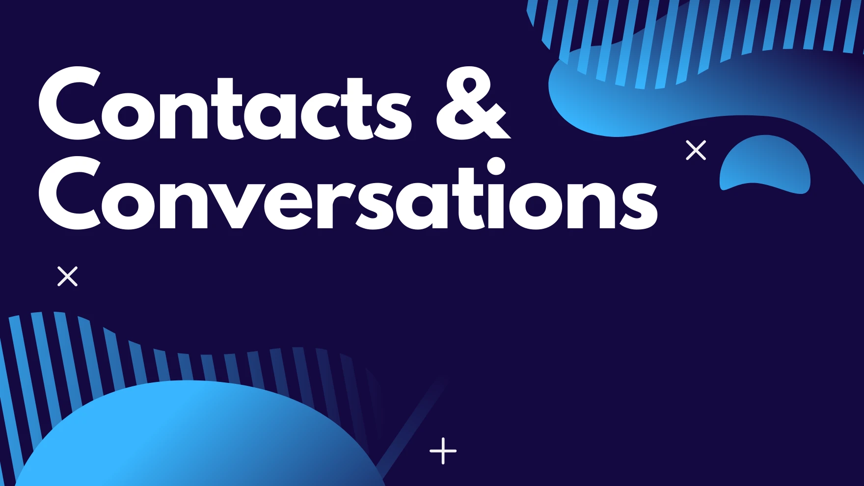 Contacts and Conversations lesson poster