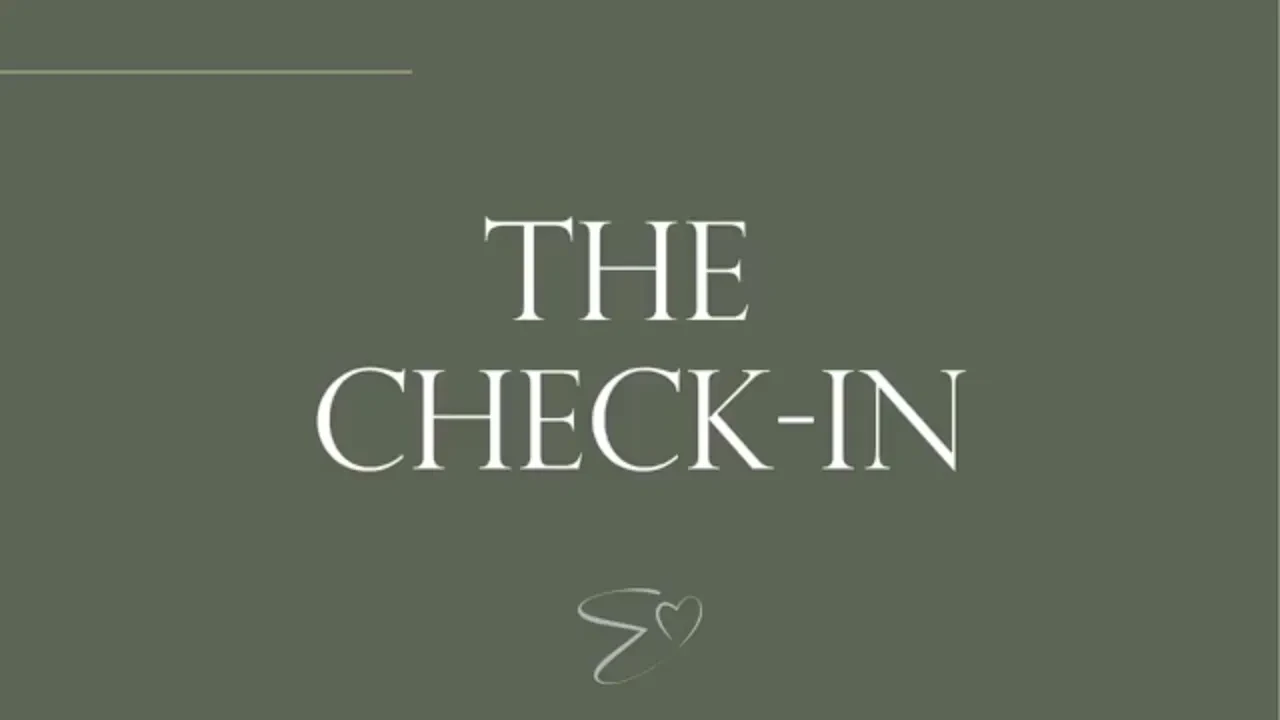 The Check-In lesson poster