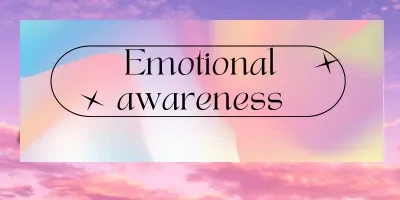 Emotional Awareness lesson poster