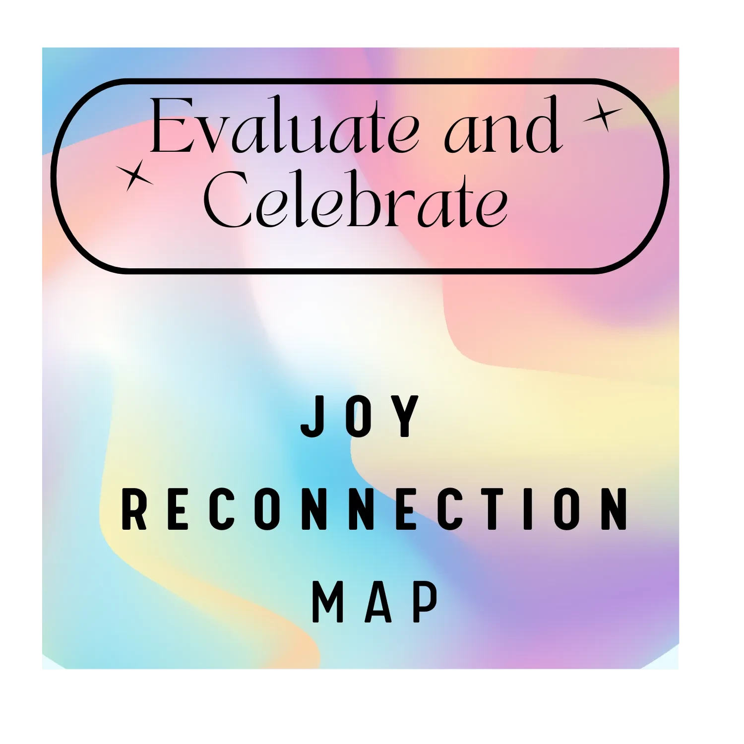 Evaluate and Celebrate lesson poster