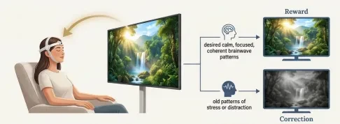 How Neurofeedback Works: The “Magic Mirror” for the Brain lesson poster