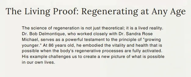 The Living Proof: Regenerating at Any Age lesson poster