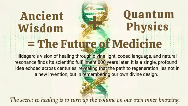 Ancient Wisdom + Quantum Physics = The Future of Medicine lesson poster