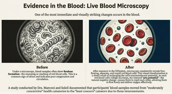 What Live Blood Microscopy Can Show About Blood Cell Behavior lesson poster