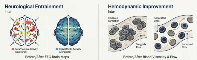 Measurable Biophysical Effects: Brainwave Entrainment and Blood Viscosity lesson poster