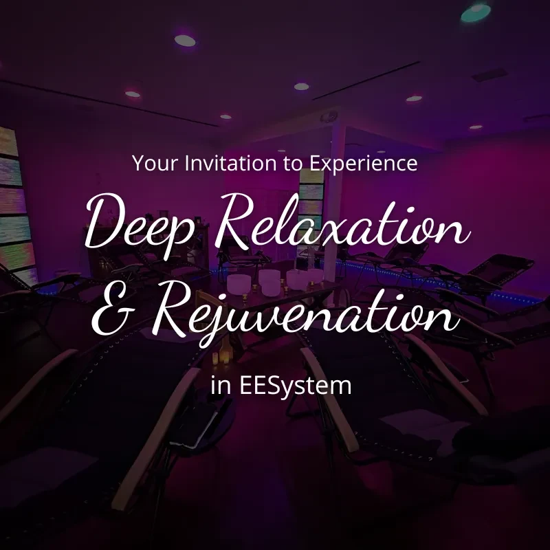 Your Invitation to Experience Deep Relaxation & Rejuvenation lesson poster
