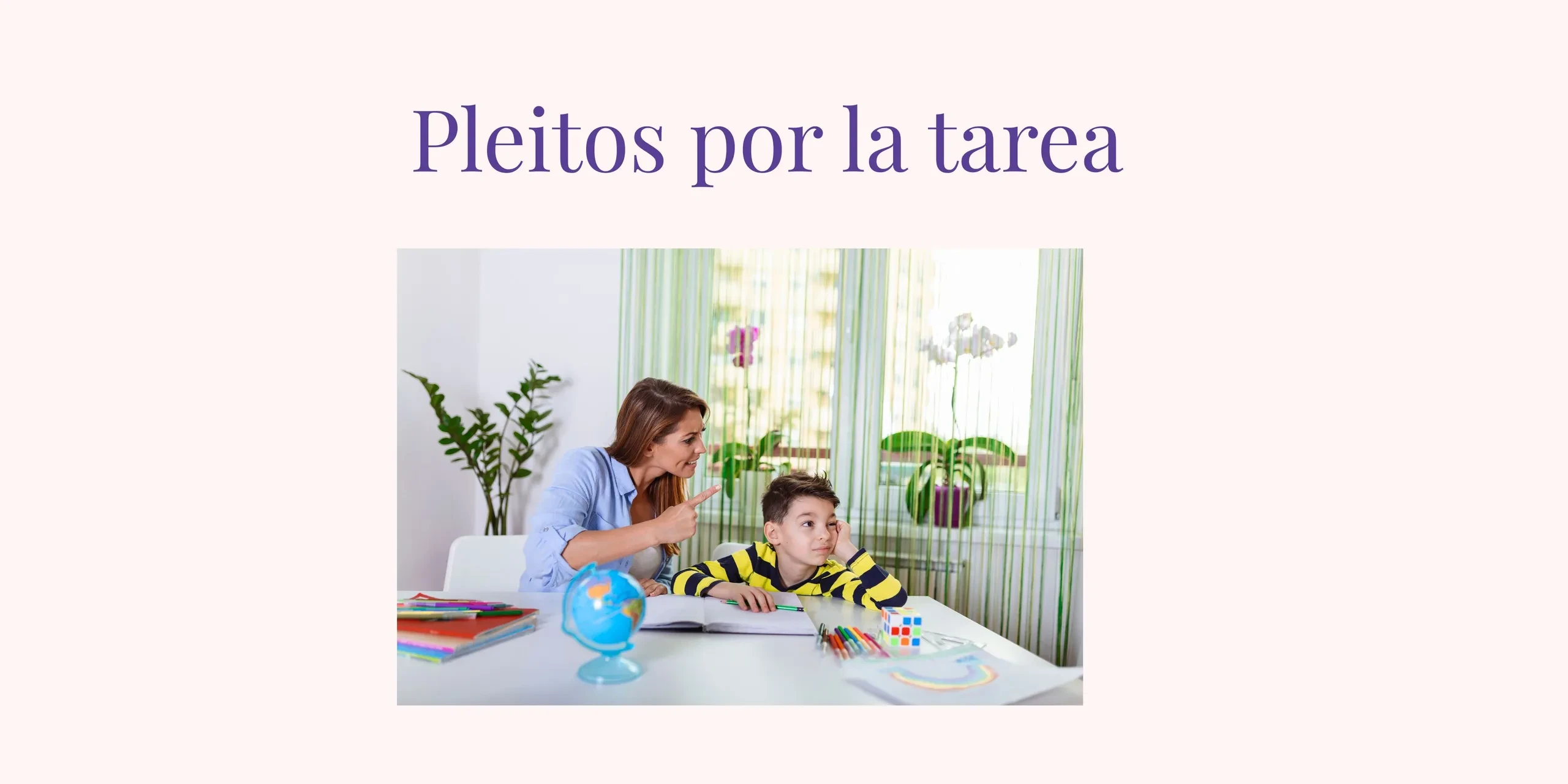 Pleitos por la tarea lesson poster