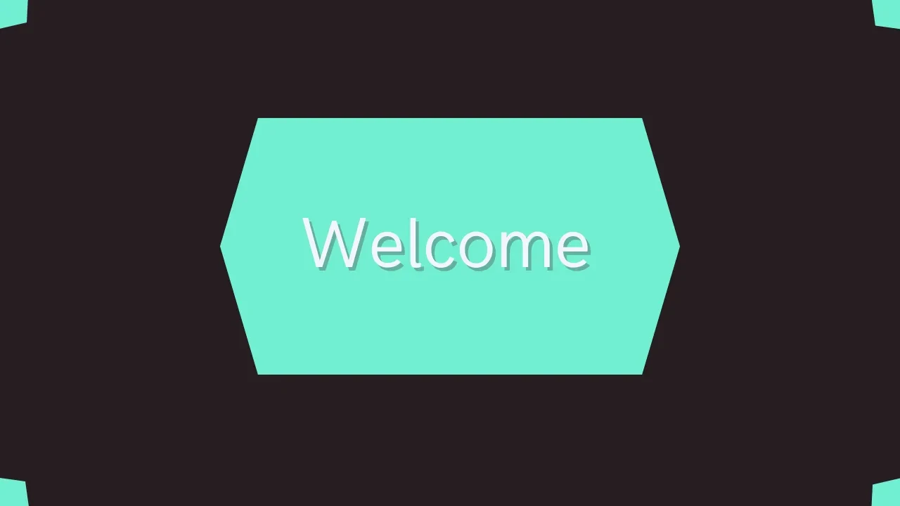 Welcome lesson poster
