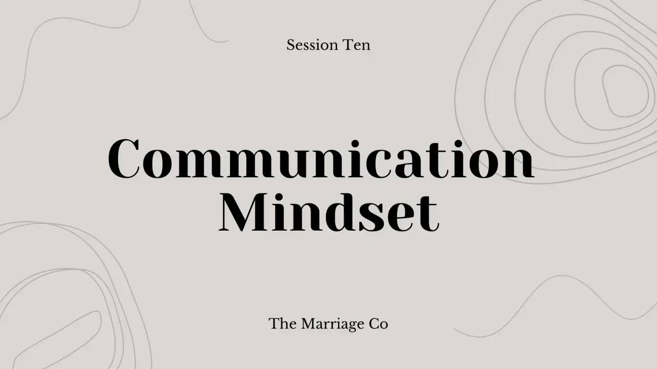 Communication Mindset Shift lesson poster