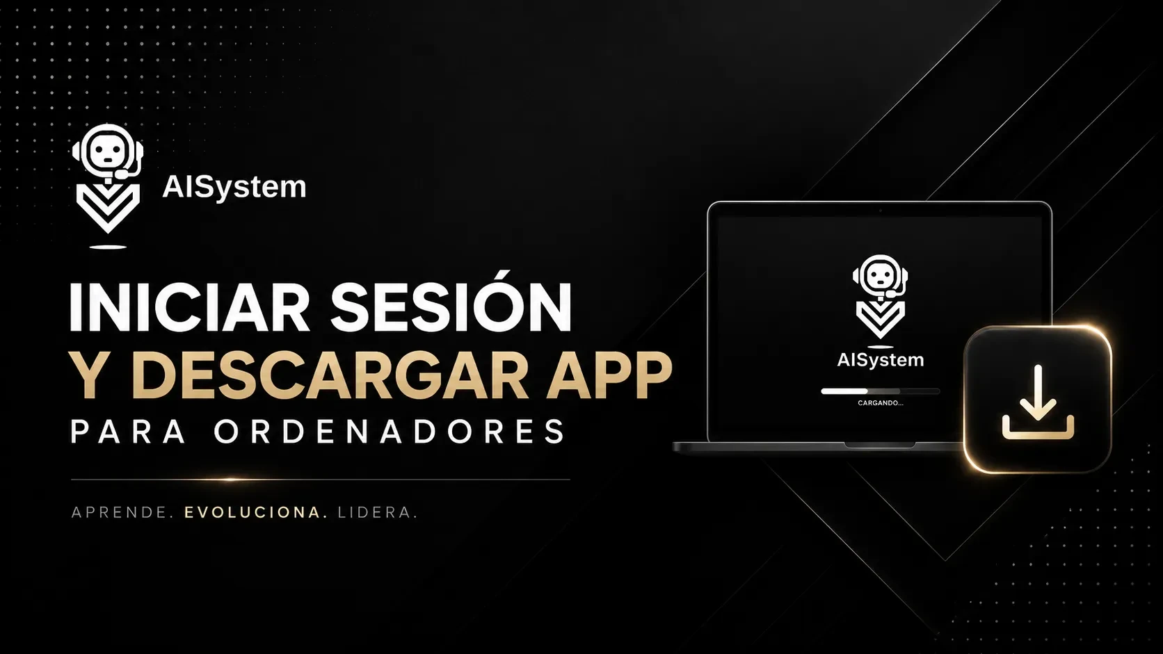 Iniciar sesión y descargar app para ordenadores lesson poster
