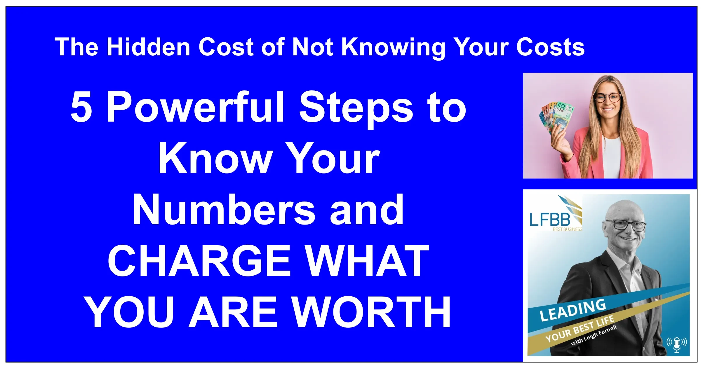 Module #7: Why Know Your Numbers So You Can Charge What You are Worth - Develop a Backbone.. lesson poster