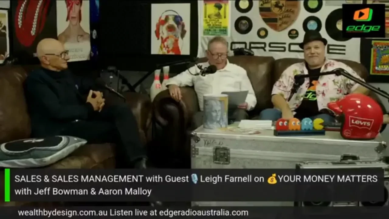 Module #2: Deep Dive Interview on Sales and Business Success with Leigh Farnell on Edge Radio/TV lesson poster