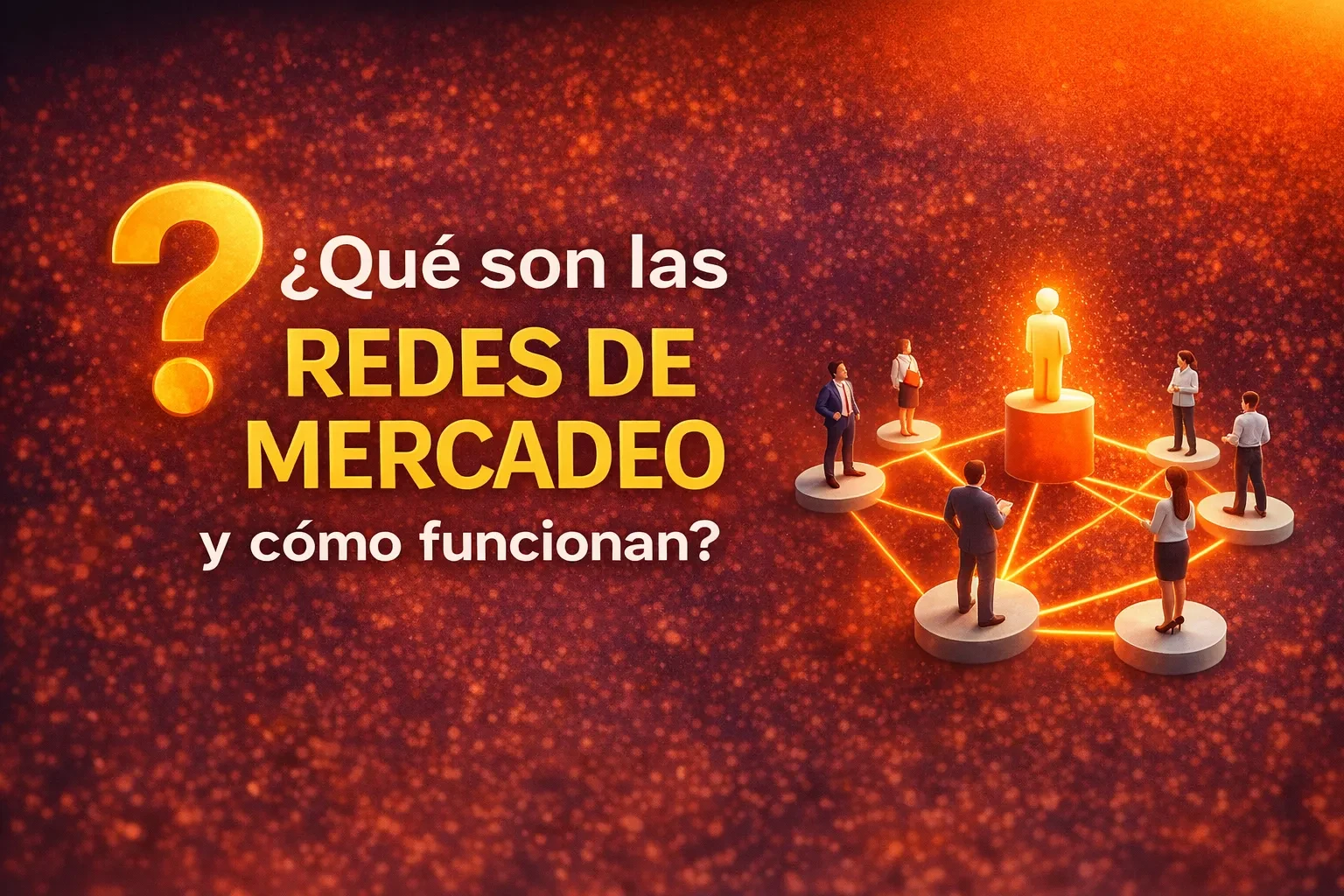¿Qué son las redes de mercadeo y cómo funcionan? lesson poster
