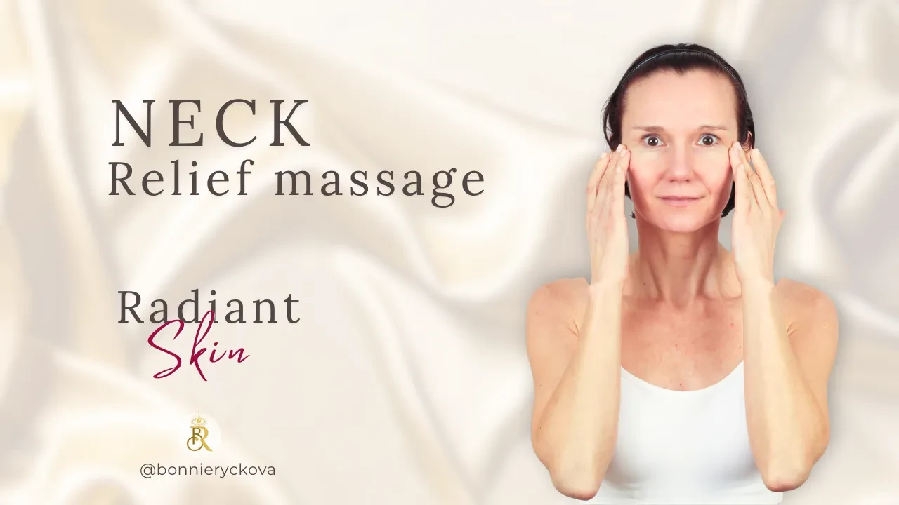 Neck relief massage lesson poster