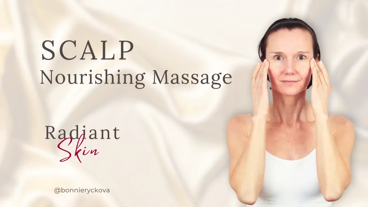 Scalp nourishing massage lesson poster