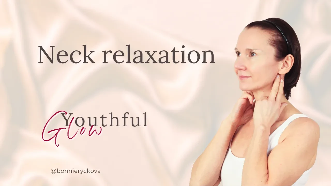 Neck relaxation lesson poster