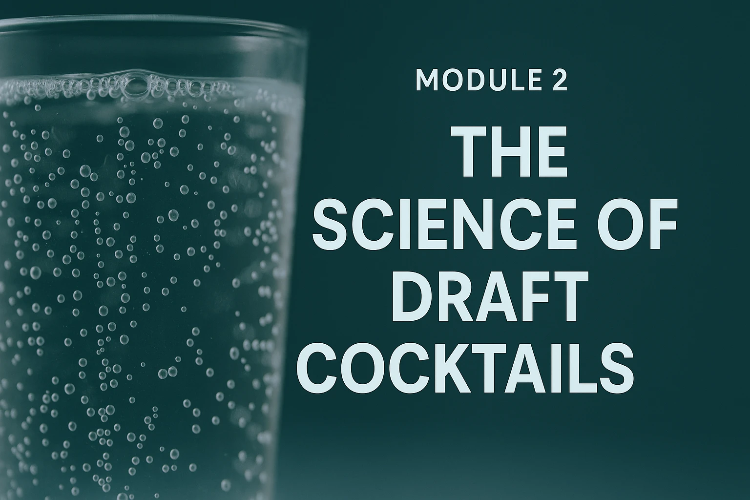 The Science of Draft Cocktails lesson poster