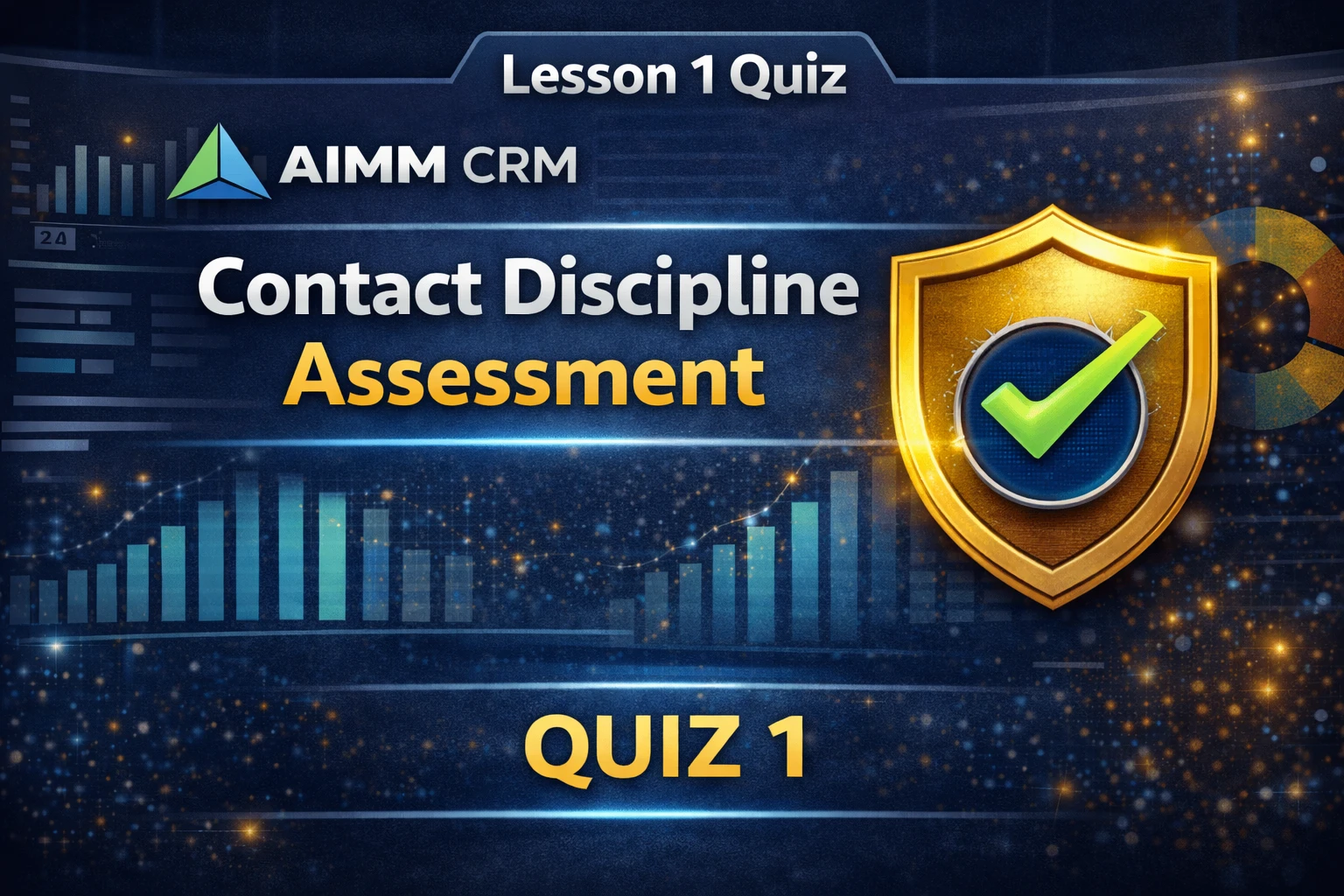 LESSON 1 QUIZ Contact Discipline & Core Data Rules lesson poster