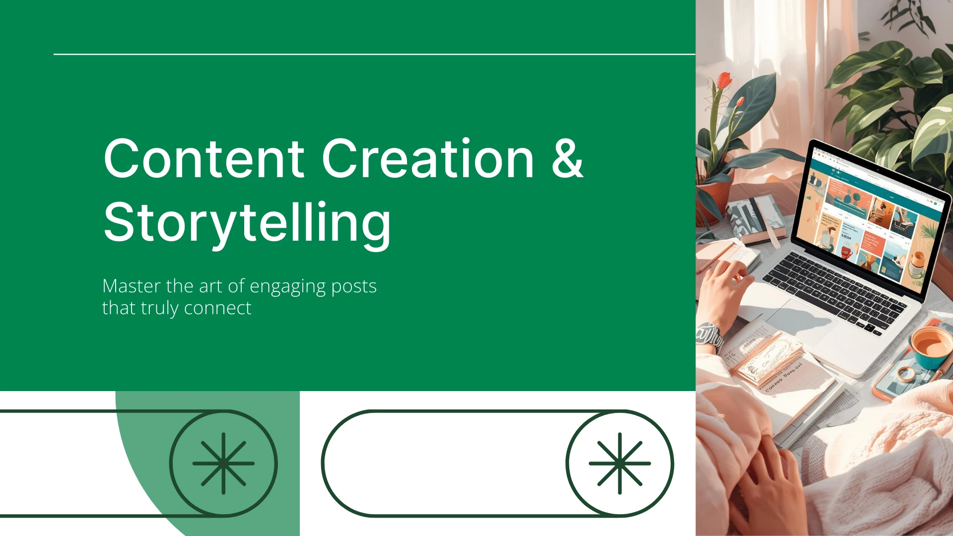 Lesson 2: Content Creation & Storytelling lesson poster