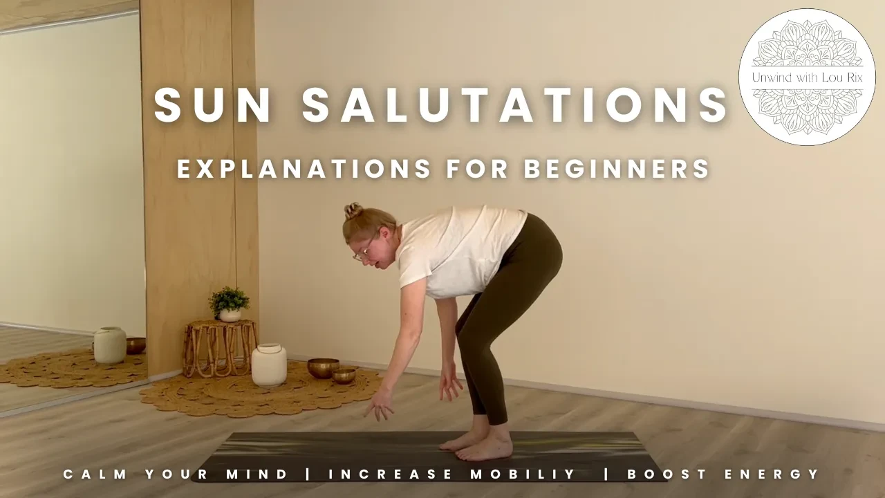 Beginner Sun Salutation lesson poster